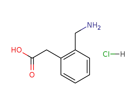 Molecular Structure of 52067-92-2 (2-(Aminomethyl)phenylacetic acid hydrochloride)