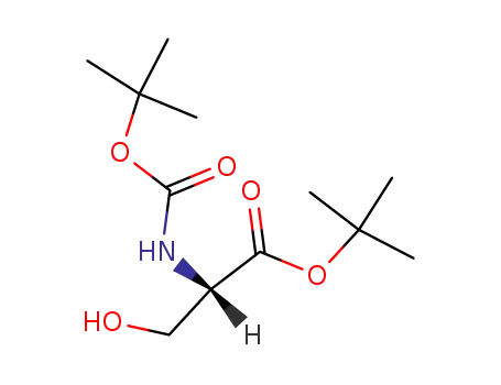 Molecular Structure of 7738-22-9 (BOC-SER(TBU)-OH)