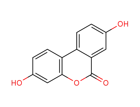 Molecular Structure of 1143-70-0 (3,8-dihydroxy-6H-dibenzo(b,d)pyran-6-one)