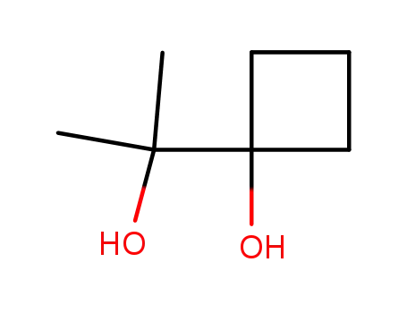 Molecular Structure of 99767-31-4 (1-(2-hydroxyprop-2-yl)cyclobutanol)