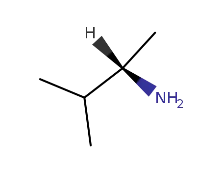 Molecular Structure of 22526-46-1 ((S)-(+)-2-Amino-3-methylbutane)