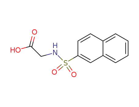 Molecular Structure of 92740-48-2 ((2-NAPHTHYLSULFONYL)AMINO]ACETIC ACID)