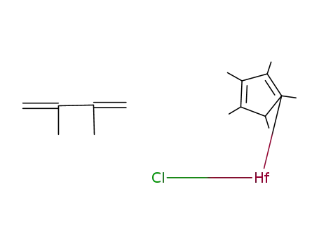Molecular Structure of 87050-44-0 ((η5-pentamethylcyclopentadienyl)hafnium(2,3-dimethyl-1,3-butadiene)chloride)