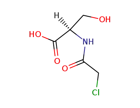 Molecular Structure of 911445-13-1 (<i>N</i>-chloroacetyl-D-serine)