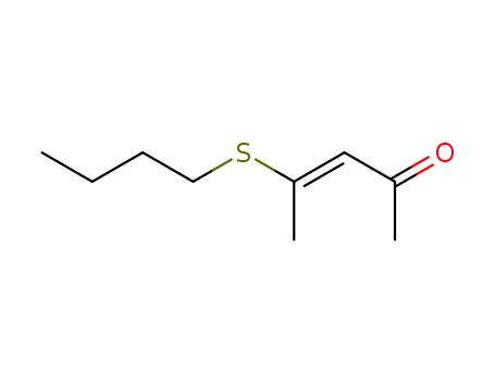 Molecular Structure of 78080-39-4 (4-(butylthio)pent-3-en-2-one)