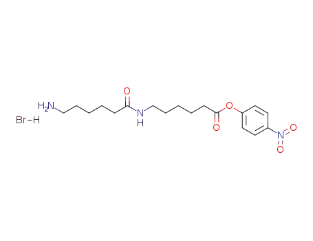 Molecular Structure of 109565-05-1 (6-(6-amino-hexanoylamino)-hexanoic acid-(4-nitro-phenyl ester); hydrobromide)
