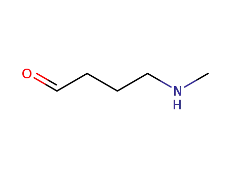 Molecular Structure of 7729-27-3 (4-methylamino-butyraldehyde)