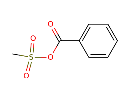 Molecular Structure of 26926-35-2 (Benzoesaeure-methansulfonsaeure-anhydrid)