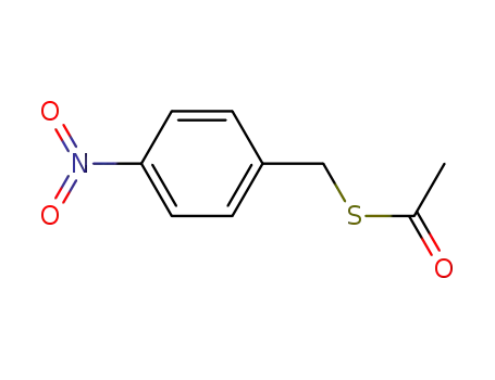 Molecular Structure of 170640-75-2 (Ethanethioic acid, S-[(4-nitrophenyl)methyl] ester)