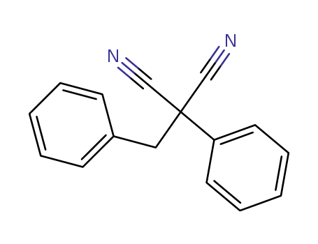 Molecular Structure of 861356-28-7 (2-benzyl-2-phenylmalononitrile)