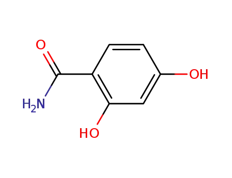 Molecular Structure of 3147-45-3 (2,4-Dihydroxybenzamide)