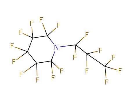 Molecular Structure of 599-06-4 (Piperidine, 2,2,3,3,4,4,5,5,6,6-decafluoro-1-(heptafluoropropyl)-)