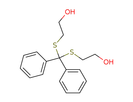 Molecular Structure of 67610-65-5 (Ethanol, 2,2'-[(diphenylmethylene)bis(thio)]bis-)