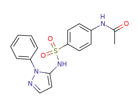 Molecular Structure of 855-91-4 (N4-acetylsulfaphenazole)