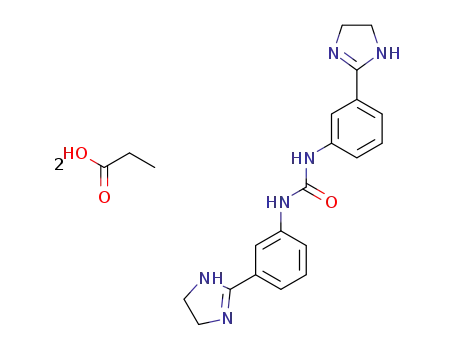 Molecular Structure of 55750-06-6 (Imidocarb dipropionate)