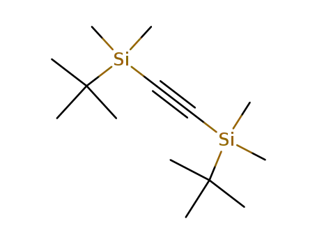 Molecular Structure of 23183-92-8 (Silane, 1,2-ethynediylbis[(1,1-dimethylethyl)dimethyl-)