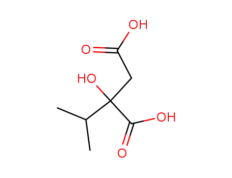Molecular Structure of 3237-44-3 (2-HYDROXY-2-ISOPROPYLSUCCINIC ACID)