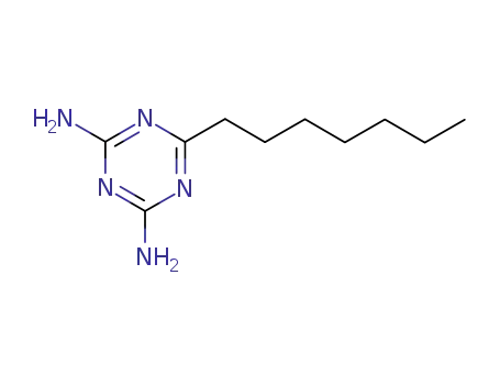 Molecular Structure of 6025-08-7 (6-Heptyl-1,3,5-triazine-2,4-diamine)