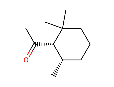 Molecular Structure of 52612-52-9 ((1S-cis)-1-(2,2,6-Trimethylcyclohexyl)ethanone)