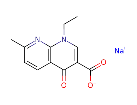Molecular Structure of 3374-05-8 (Nalidixic acid sodium salt)