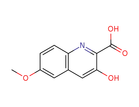 Molecular Structure of 77421-33-1 (3-hydroxy-6-methoxyquinoline-2-carboxylic acid)