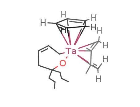 Molecular Structure of 115982-92-8 (tantalum(η5-Cp)(2,3-dimethylbutadiene){C5H6O(isopropyl)2})