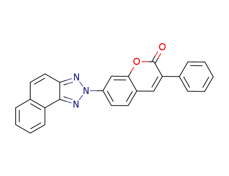 2H-1-Benzopyran-2-one,7-(2H-naphtho[1,2-d]triazol-2-yl)-3-phenyl-