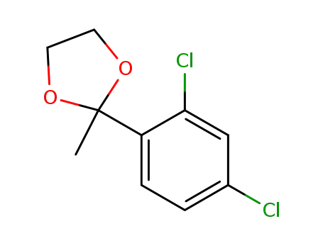 Molecular Structure of 84946-10-1 (2-(2,4-dichlorophenyl)-2-methyl-1,3-dioxolane)