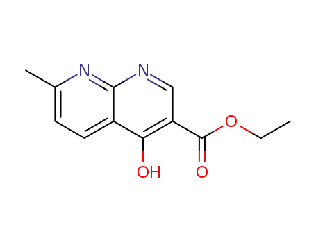 Molecular Structure of 13250-96-9 (ethyl 4-hydroxy-7-methyl-1,8-naphthyridine-3-carboxylate)