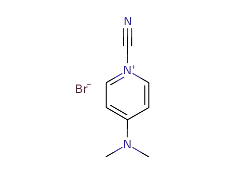 Molecular Structure of 59016-54-5 (1-cyano-4-N,N-dimethylaminopyridinium bromide)