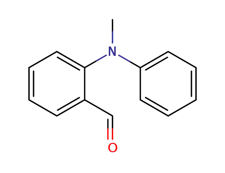 Molecular Structure of 208664-53-3 (Benzaldehyde, 2-(methylphenylamino)-)