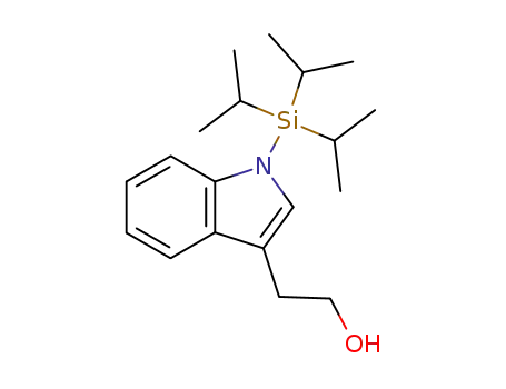 Molecular Structure of 181780-88-1 (2-(1-Triisopropylsilanyl-1H-indol-3-yl)-ethanol)