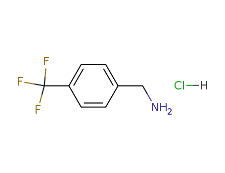 Molecular Structure of 3047-99-2 (4-(TRIFLUOROMETHYL)BENZYLAMINE)