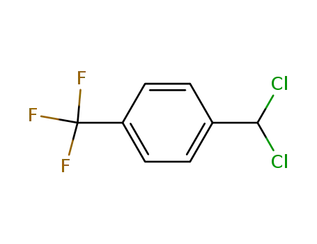 Molecular Structure of 82510-98-3 (4-(TRIFLUOROMETHYL)BENZAL CHLORIDE)