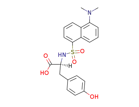 Molecular Structure of 52107-47-8 (N-[[5-(dimethylamino)-1-naphthyl]sulphonyl]-L-tyrosine)