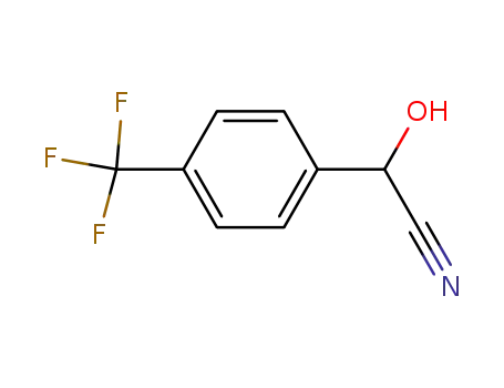 Molecular Structure of 168013-75-0 (Benzeneacetonitrile, .alpha.-hydroxy-4-(trifluoromethyl)-)
