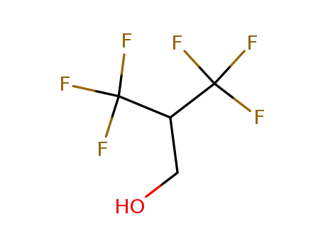 Molecular Structure of 81503-71-1 (1-Propanol, 3,3,3-trifluoro-2-(trifluoromethyl)-)
