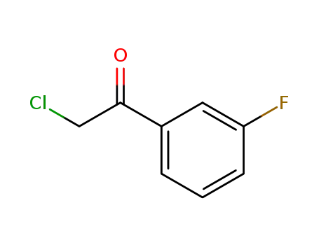 Molecular Structure of 53688-18-9 (Ethanone, 2-chloro-1-(3-fluorophenyl)- (9CI))