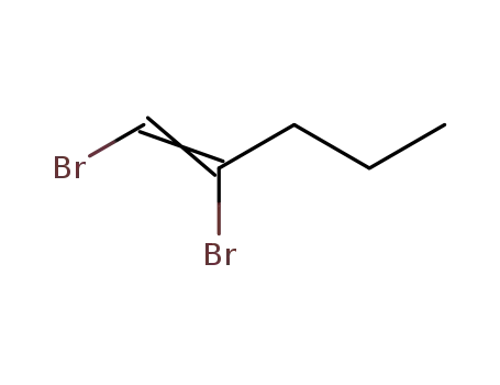 Molecular Structure of 26391-15-1 (1,2-dibromo-pent-1-ene)