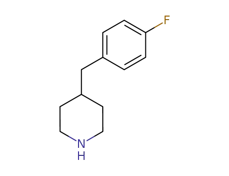 Molecular Structure of 92822-02-1 (4-(4'-Fluorobenzyl)piperidine)