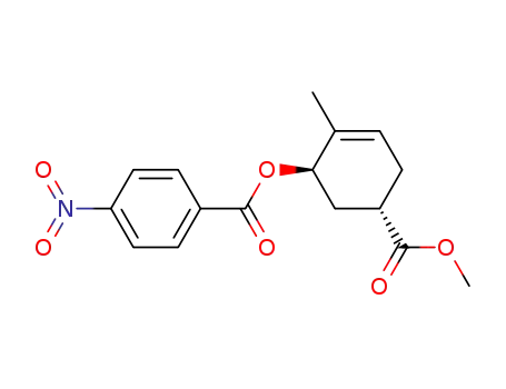 Molecular Structure of 607353-60-6 (3-Cyclohexene-1-carboxylic acid, 4-methyl-5-[(4-nitrobenzoyl)oxy]-,
methyl ester, (1S,5R)-)