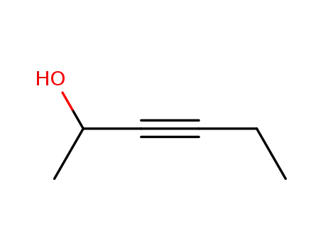 Molecular Structure of 109-50-2 (3-Hexyn-2-ol)