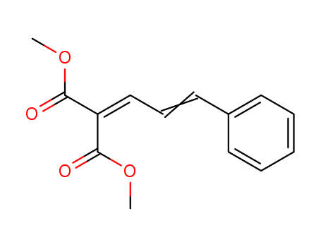 37755-22-9,Dimethyl cinnamylidenemalonate,Cinnamyliden-malonsaeure-dimethylester;cinnamylidene-malonic acid dimethyl ester;