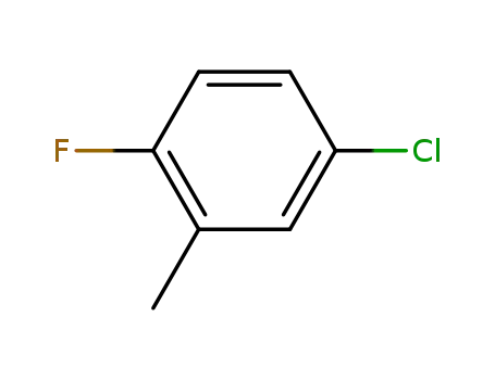 Molecular Structure of 452-66-4 (5-Chloro-2-fluorotoluene)