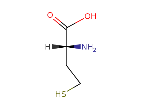 Molecular Structure of 6027-14-1 ((2R)-2-amino-4-sulfanyl-butanoic acid)
