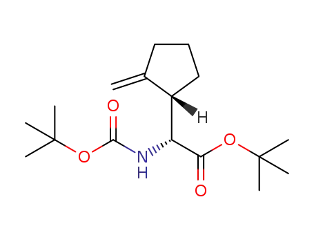 (R)-tert-butyl 2-(tert-butoxycarbonylamino)-2-((S)-2-methylenecyclopentyl)acetate