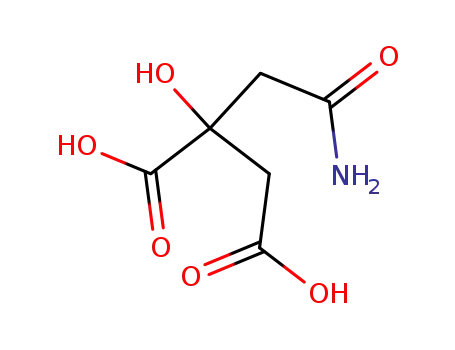 Molecular Structure of 130839-31-5 (citric acid α-amide)