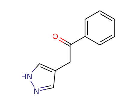 Molecular Structure of 96780-98-2 (1-phenyl-2-(4-pyrazolyl)ethanone)