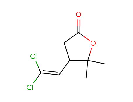 Molecular Structure of 63142-59-6 (4-(2,2-dichloroethenyl)dihydro-5,5-dimethyl-2(3H)-furanone)