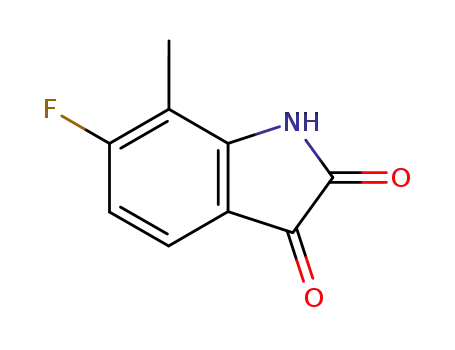 Molecular Structure of 57817-03-5 (6-Fluoro-7-Methyl Isatin)